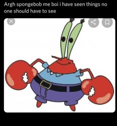 Mr krabs no one should see Meme Template