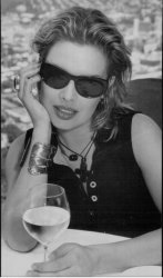 Kim Wilde black & white Meme Template