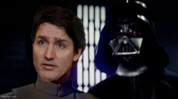 Trudeau and Vader Meme Template