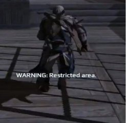 Warning: Restricted area Meme Template
