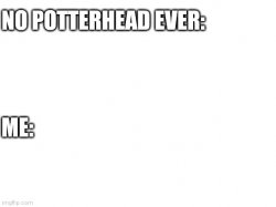 No Potterhead ever Me Meme Template