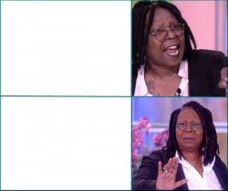 Hollywood hypocrite Whoopi Goldberg Meme Template