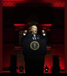 Joe Biden Satanic Red Meme Template