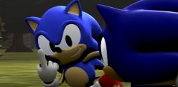 Classic Sonic gives the middle finger Meme Template