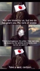 Avatar is not anime Meme Template