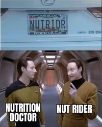 Nutrition doctor vs. nut rider Meme Template