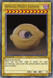 Omega Mart Lemon Card Meme Template