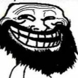 Bearded Trollface Meme Template