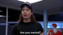 Mental Waynes World Meme Template