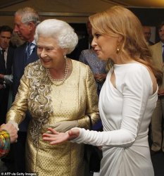 Kylie Minogue Queen Elizabeth II Meme Template