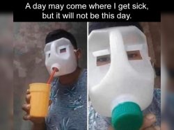 sick mask bra Meme Template