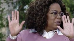 Oprah says no, talk to the hand Meme Template