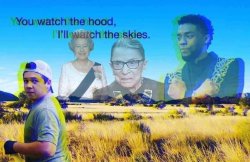 You watch the hood I’ll watch the skies Meme Template