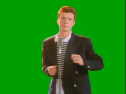 Rick Astley Green Screen Meme Template