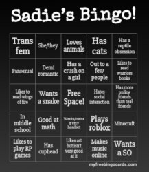 Sadie’s Bingo! Meme Template