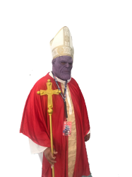 Pope Thanos sticker Meme Template