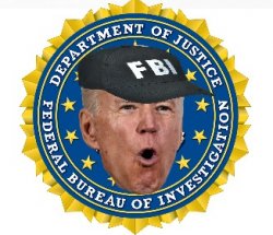 Joe Biden's FBI logo Meme Template