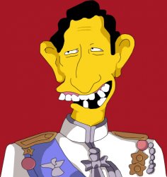 King Charles Simpsons Meme Template