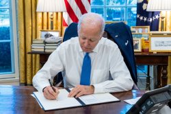 biden signing Meme Template