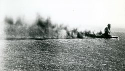 Japanese Carrier Shoho burning Battle of Coral Sea Meme Template