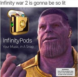 thanos infinity pods Meme Template