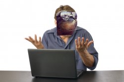 Sloth shrug at computer Meme Template