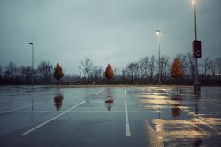 wet parking lot Meme Template