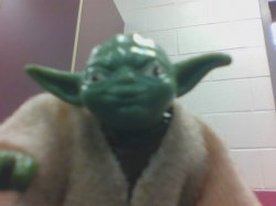 toy yoda taking selfie Meme Template