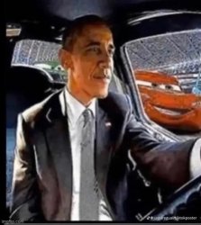 obama driving a car Meme Template