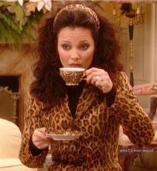Fran Drescher Sips Tea, The Nanny Meme Template