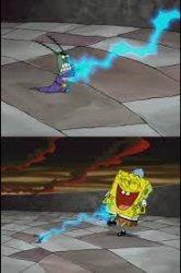 plankton vs spongebob Meme Template
