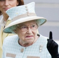 Angry queen Elizabeth Meme Template