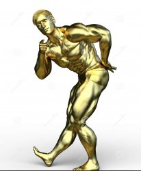 Golden man Meme Template