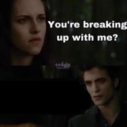Twilight New Moon breakup scene Meme Template
