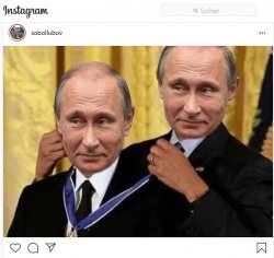 Putin loves Putin Meme Template