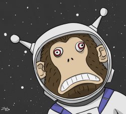Jangles the space monkey Meme Template