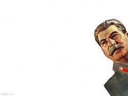 Joseph Stalin/Иосиф Сталин White background Meme Template