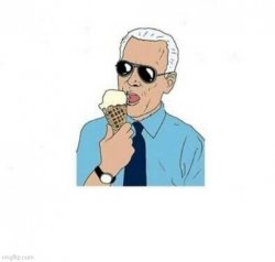 Ice Cream Joe Biden Wojak Meme Template