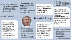 Donald Trump climate tweets Meme Template