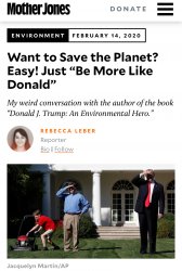 Donald Trump an environmental hero Meme Template