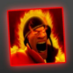 TF2 Bursting Flames Soldier Meme Template