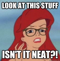 Hipster Ariel Meme Template