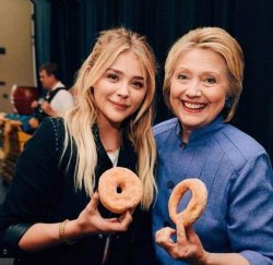 Hilary Clinton donut big hole small hole Meme Template