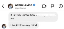 Adam Levine blows my mind Meme Template