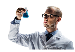 Guy Holding Flask Transparent Background Meme Template