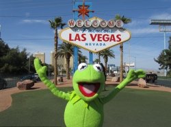 Vegas Kermit Meme Template