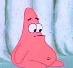 Patrick sitting Meme Template
