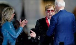 Elton blows off Biden Meme Template