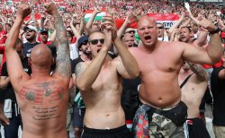 Hungarian football suporters, hooligans, soccer, magyar szurkoló Meme Template