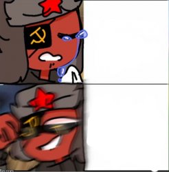 Soviet Union Sad Then Happy Meme Template